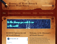 Tablet Screenshot of hinzmansapworldhistory.com